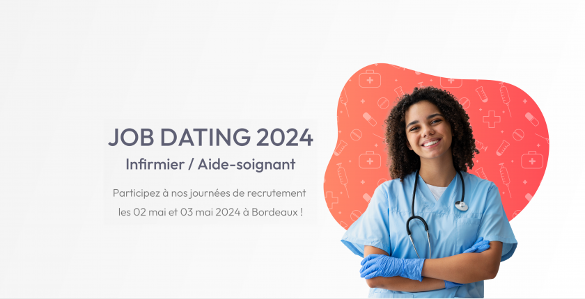 bannière jobdating 2024 infirmiers aide-soignant